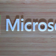 A photo of the Microsoft logo